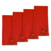 Chefanie Poinsettia Dinner Napkins (4)| Dinner Napkins