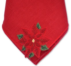 Chefanie Poinsettia Dinner Napkins (4)| Dinner Napkins