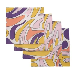 Chefanie Psychedelic Spring Napkins (4)| Dinner Napkins
