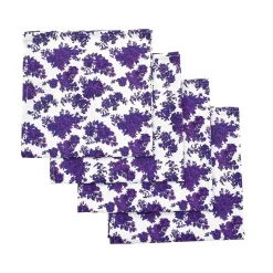 Chefanie Purple Floral Napkins (4)| Dinner Napkins