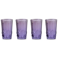 Chefanie Purple Highball Glasses (4)| Glassware