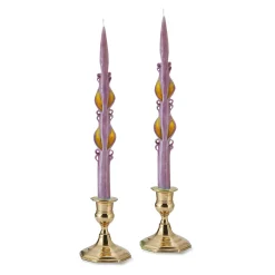 Chefanie Purple Spring Baroque Tapers (2)| Candles