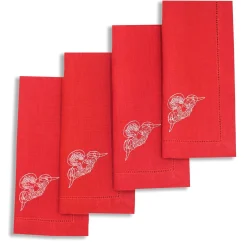 Chefanie Red Angel Dinner Napkins (4)| Dinner Napkins