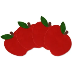 Chefanie Red Apple Cocktail Napkins (4)| Cocktail Napkins