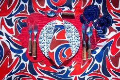 Chefanie Red Curly Embossed Placemat| Placemats