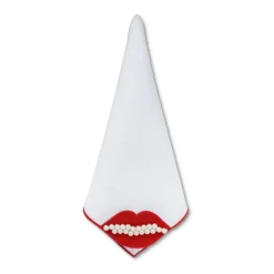Chefanie Red Lips Dinner Napkins (4)| Dinner Napkins