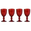 Chefanie Red Stem Glasses (4)| Glassware