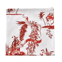 Chefanie Red Toile Napkins (4)| Dinner Napkins