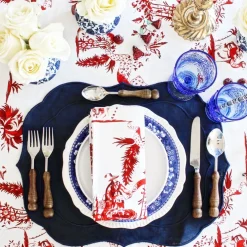 Chefanie Red Toile Napkins (4)| Dinner Napkins