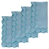Chefanie Sea Foam Scalloped Dinner Napkins (4)| Dinner Napkins