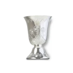 Chefanie Silver Plated Water Goblet| Glassware