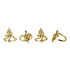 Chefanie Snake Napkin Rings (4)| Napkin Rings