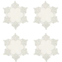 Chefanie Snowflake Cocktail Napkins (4)| Cocktail Napkins