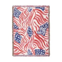 Chefanie Star Spangled Flag Blanket| Furniture|Blankets
