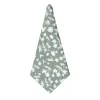 Chefanie Steel Teal Floral Napkins (4)| Dinner Napkins