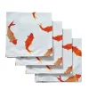 Chefanie Swimming Koi Dinner Napkins (4)| Dinner Napkins