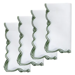 Chefanie Timeless Green Dinner Napkins (4)| Dinner Napkins