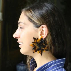 Chefanie Tortoise Star Earrings| Earrings