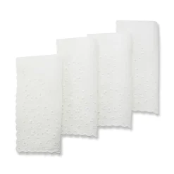 Chefanie White Eyelet Dinner Napkins (4)| Dinner Napkins