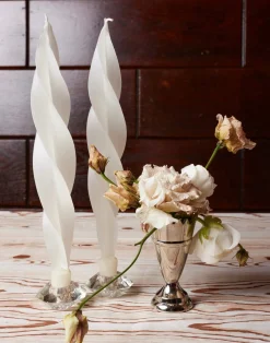 Chefanie White Feather Candles (2)| Candles