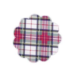 Chefanie White Plaid Placemats (4)| Placemats