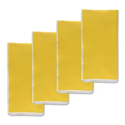 Chefanie Yellow Linen Dinner Napkins (4)| Dinner Napkins