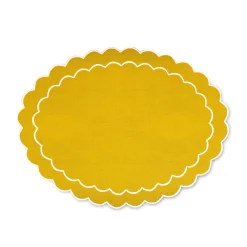 Chefanie Yellow Oval Placemats (4)| Placemats