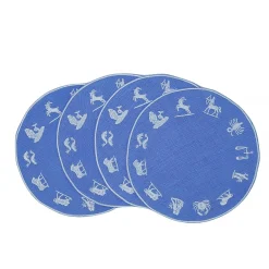 Chefanie Zodiac Wheel Cocktail Napkins (4)| Cocktail Napkins